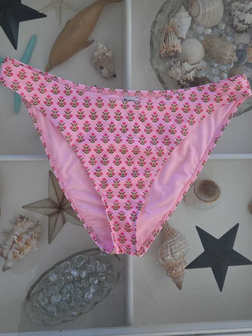 Pink Floral Bikini Bottoms